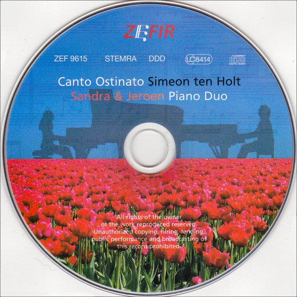 Simeon Ten Holt - Piano Duo Sandra & Jeroen Van Veen : Canto Ostinato (CD, Album, Dig)