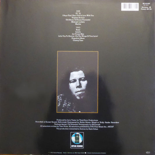 Tom Waits : Closing Time (LP, Album, RE)