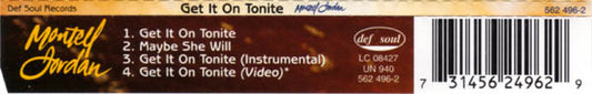 Montell Jordan : Get It On Tonite (CD, Single, Enh)