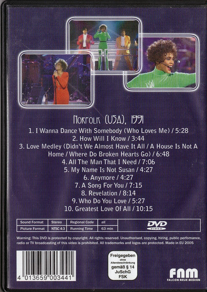 Whitney Houston : Live (DVD-V, NTSC)