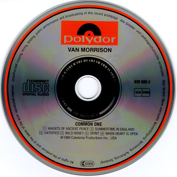 Van Morrison : Common One (CD, Album, RE, RM)