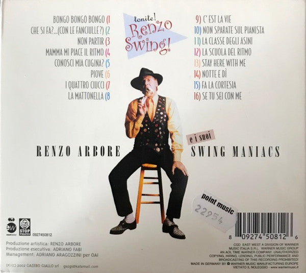 Renzo Arbore E I Suoi Swing Maniacs : Tonite! Renzo Swing! (CD, Album, Dig)