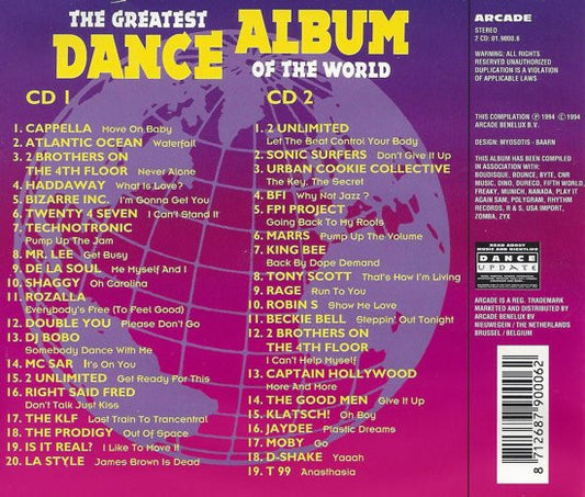 Various : Turn Up The Bass Presents - The Greatest Dance Album Of The World (2xCD, Comp)