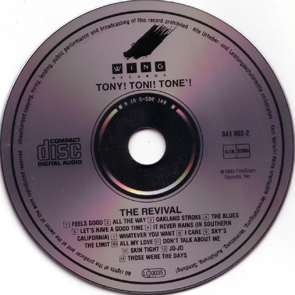 Tony! Toni! Toné! : The Revival (CD, Album)