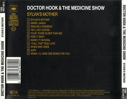 Dr. Hook & The Medicine Show : Sylvia's Mother (CD, Album, RE)
