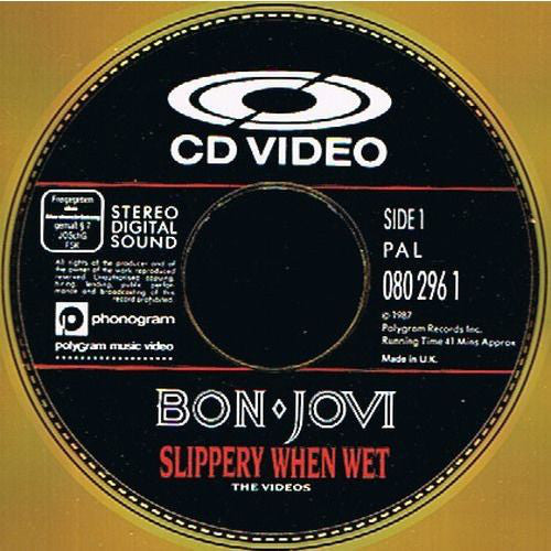 Bon Jovi : Slippery When Wet (The Videos) (CDV, 12", PAL, Sin)