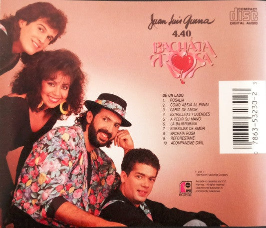 Juan Luis Guerra 4.40 : Bachata Rosa (CD, Album)