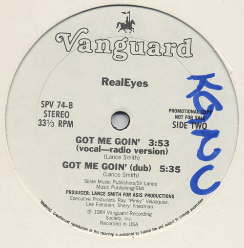 RealEyes : Got Me Goin' (12", Promo)