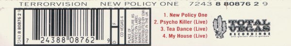 Terrorvision : New Policy One (CD, Single, CD2)