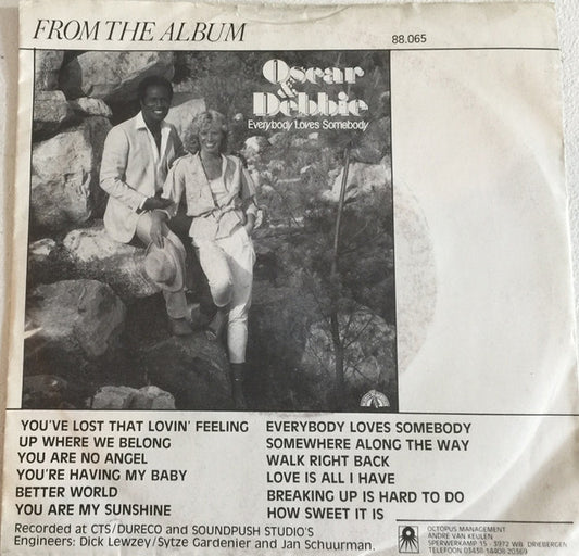 Oscar Harris & Debbie (6) : Walk Right Back (7", Single)