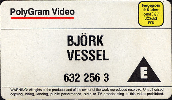 Björk : Vessel (VHS, PAL)