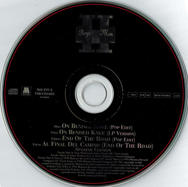 Boyz II Men : On Bended Knee (CD, Single)