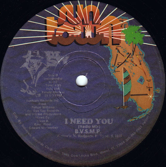 B.V.S.M.P. : I Need You (12")