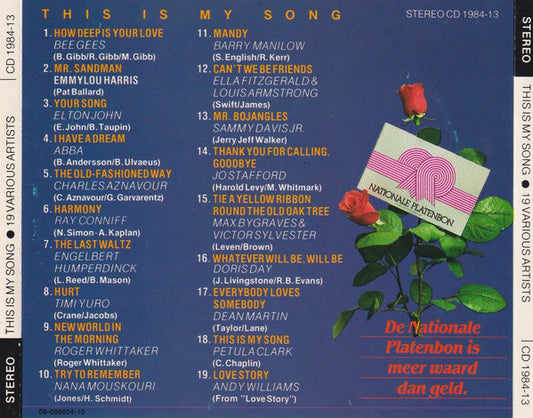 Various : This Is My Song (CD, Comp, Promo, Smplr)