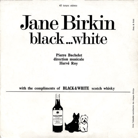 Jane Birkin : Black... White (7", Single)