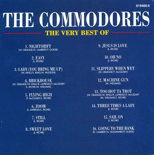 Commodores : The Very Best Of (CD, Comp)