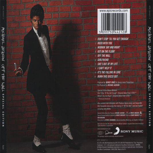 Michael Jackson : Off The Wall (CD, Album, RE, RM, S/Edition)