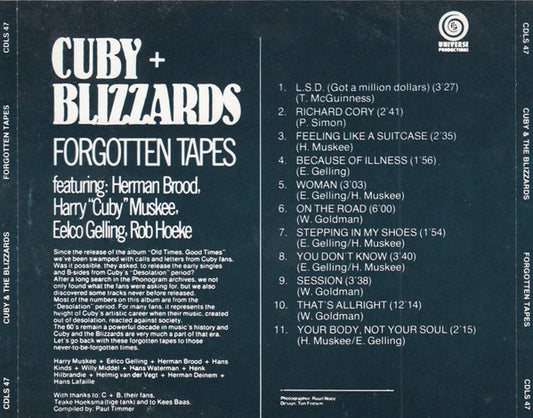 Cuby + Blizzards : Forgotten Tapes (CD, Comp)