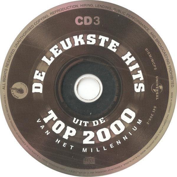Various : De Leukste Hits Uit De Top 2000 Van Het Millennium (4xCD, Comp)