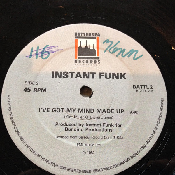 Instant Funk : Why Don't You Think About Me / Punk Rockin' / I Got My Mind Made Up (12")