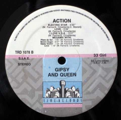 Gipsy And Queen : Action (LP, Album, P/Mixed)