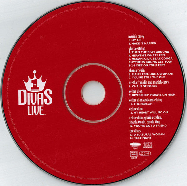 Divas (6) : VH1 Divas Live (CD, Album, Dig)
