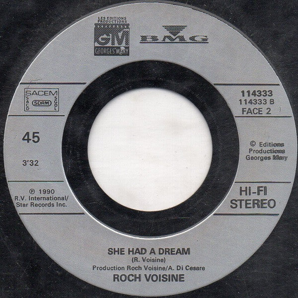 Roch Voisine : On The Outside (7", Single)