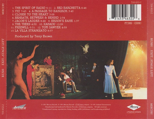 Rush : Exit...Stage Left (CD, Album, RE, RM, PMD)