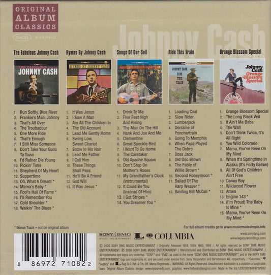 Johnny Cash : Original Album Classics (Box, Comp + 5xCD, Album, RE)