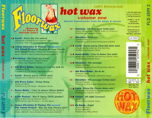 DJ Pierre And Orlando Voorn : Hot Wax Volume One - Floorwax (CD, P/Mixed)