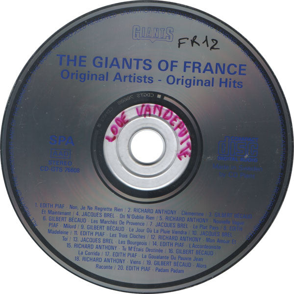 Various : The Giants Of France (CD, Comp)