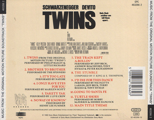 Various : Music From The Original Motion Picture Soundtrack Twins (CD, Comp, RE)