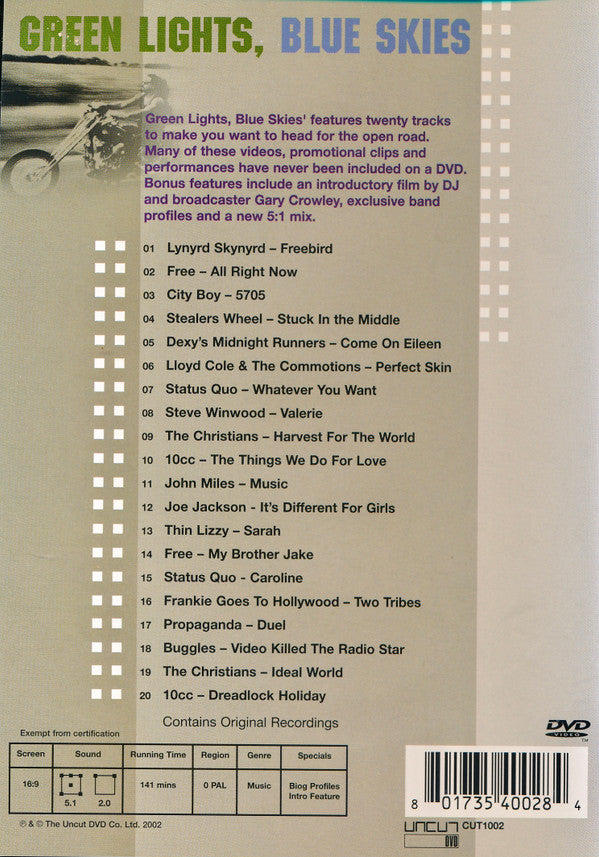 Various : Green Lights, Blue Skies (DVD-V, PAL)