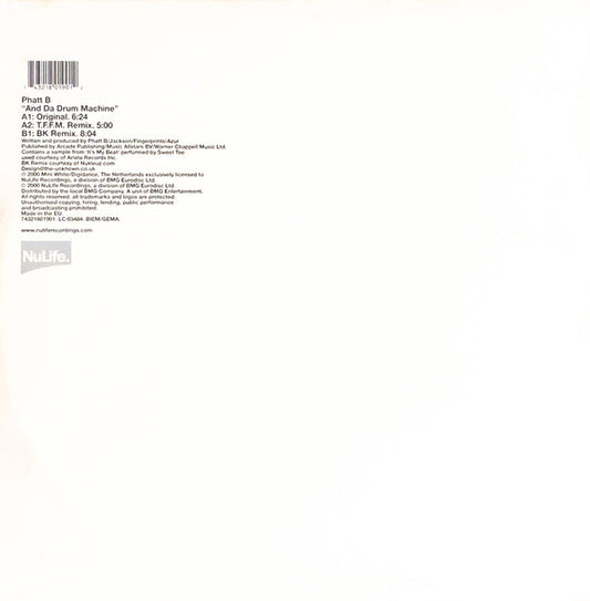Phatt Bastard : And Da Drum Machine (12")