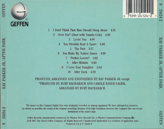 Ray Parker Jr. : After Dark (CD, Album)