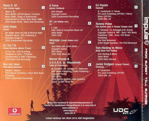 Various : Impulz - From Sunset Till Sunrise (CD, Mixed)