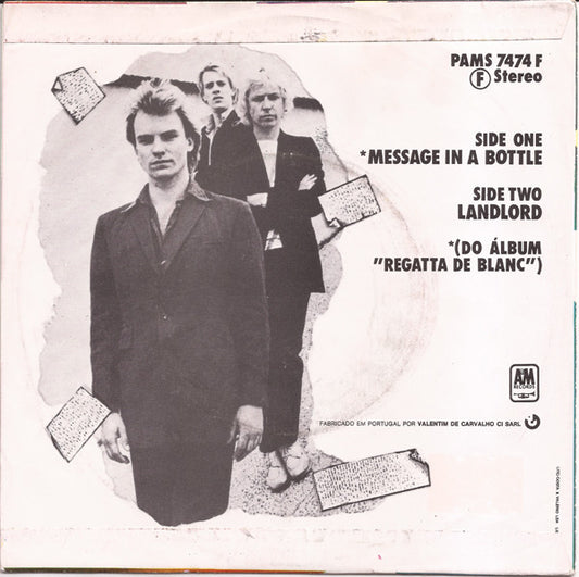 The Police : Message In A Bottle (7", Single)