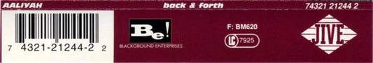 Aaliyah : Back & Forth (CD, Maxi)