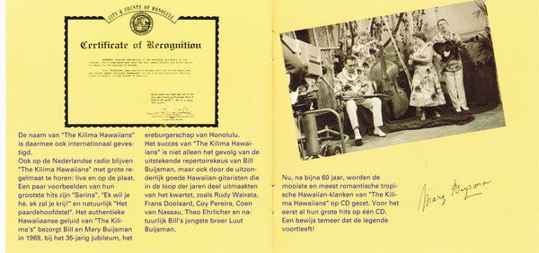 De Kilima Hawaiians : The Story Of The Kilima Hawaiians (CD, Comp)
