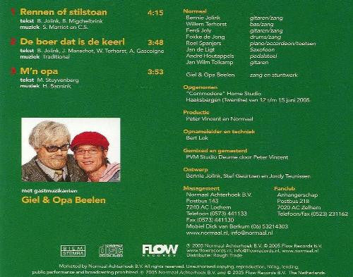 Normaal : Rennen Of Stilstoan (CD, Maxi)