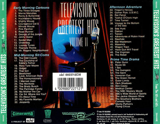 Various : Television's Greatest Hits Volume 2 - From The 50's and 60's (CD, Comp, RE)