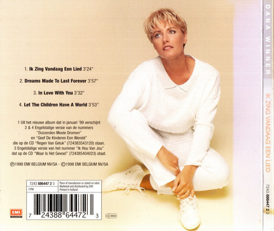 Dana Winner : Ik Zing Vandaag Een Lied (CD, Single, Dig)