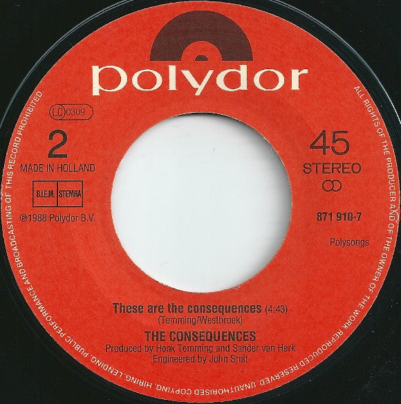 The Consequences : I'm Different (7", Single)