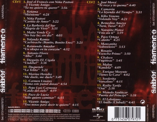 Various : Sabor Flamenco (30 Temas Con Sabor Flamenco) (2xCD, Comp)