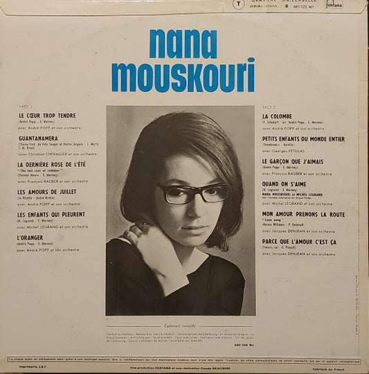 Nana Mouskouri : Le Coeur Trop Tendre (LP, Album)