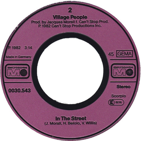 Village People : Play Bach (7")