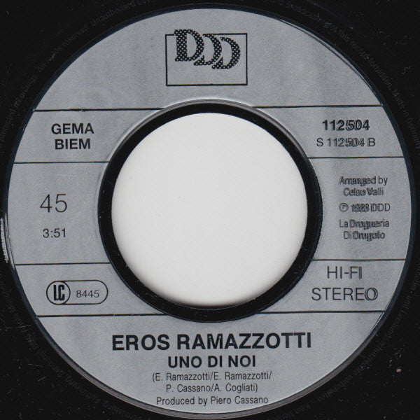 Eros Ramazzotti : Terra Promessa (7", Single)