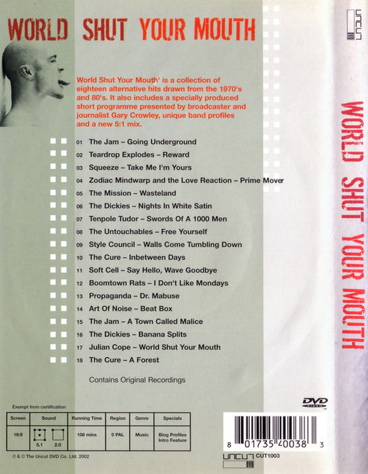 Various : World Shut Your Mouth (DVD-V, Comp, PAL, Reg)