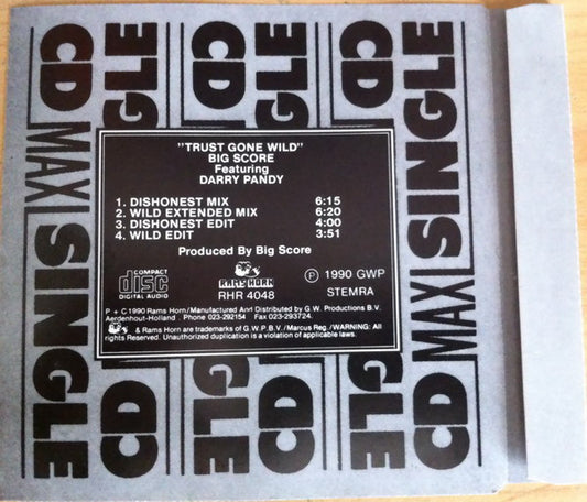 Big Score : Trust Gone Wild (CD, Maxi)