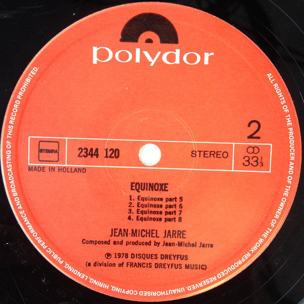 Jean-Michel Jarre : Equinoxe (LP, Album)